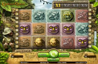 Jeu slot machine La quête de Gonzo